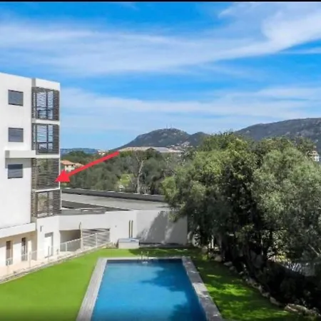 Piscine, 200m Port De Vecchio Pour 2 Personnes Apartman *